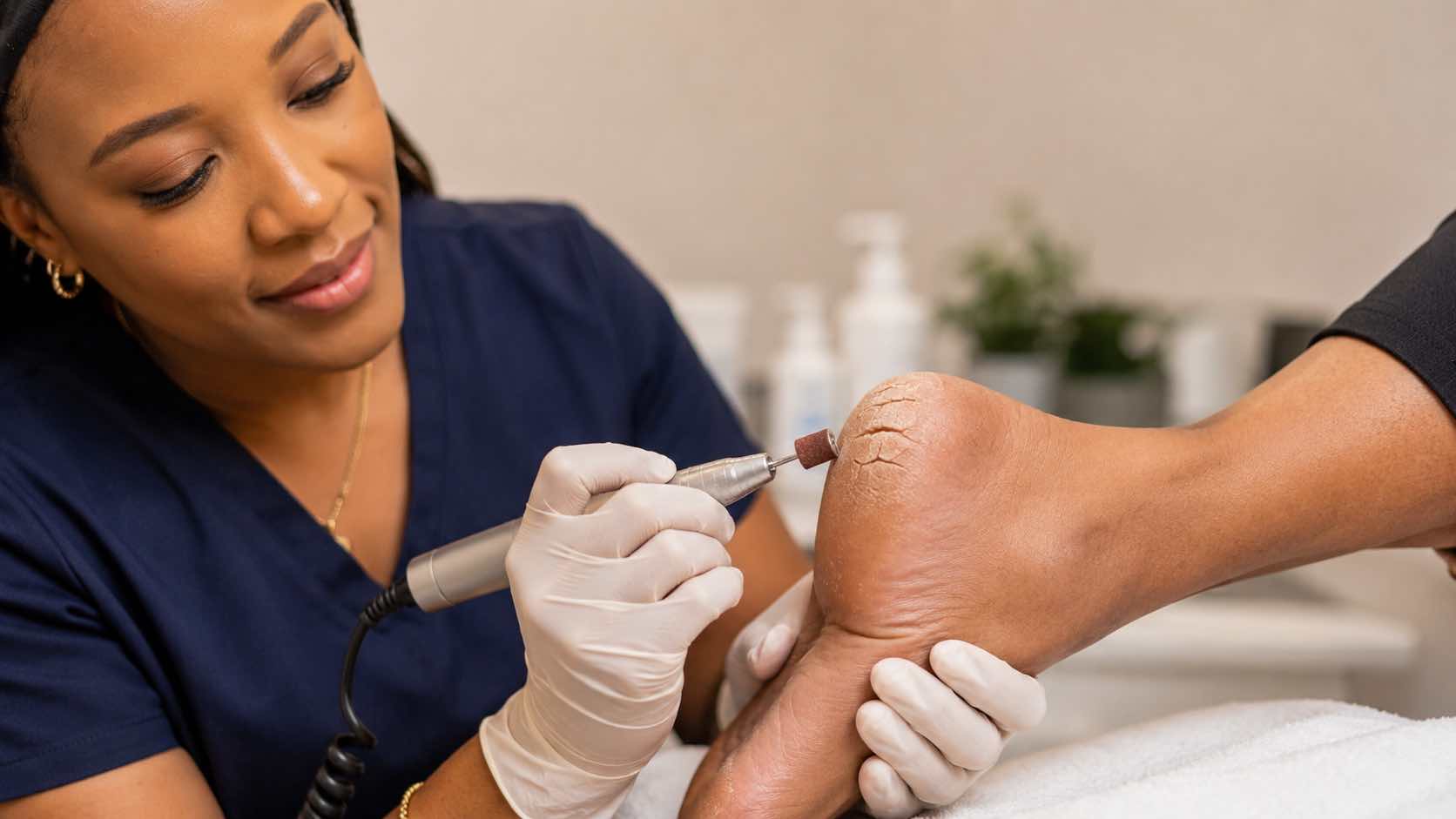 cracked heels and fissures treatment in croydon - medical pedicure